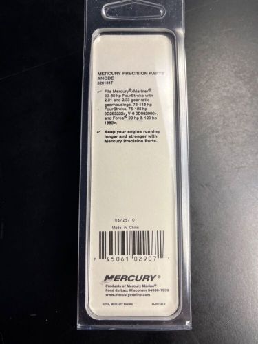 Quicksilver mercury side pocket aluminum anode 826134/826134q new oem 2 each