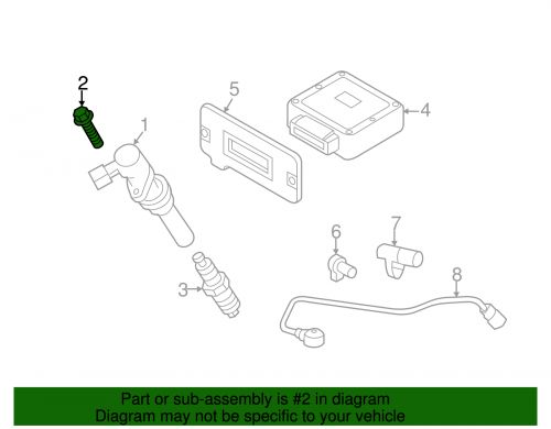 Genuine mazda coil bolt 9xg0-88-337l