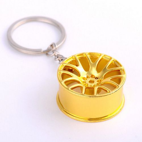 New for car parts key chain motor hub valve piston engine rotate keyring a+++++