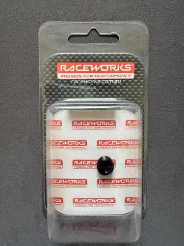 Sale- 1 x raceworks npt plug 1/8&#039;&#039; 1/8&#034; npt rwf-932-02bk