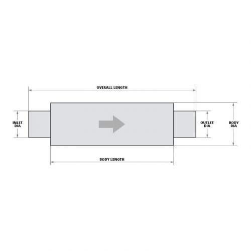 Flowtech 50225flt - purple hornies™ aluminized steel round slip-fit purple