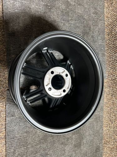 (qty 1) model 1412 black golf cart wheel  rim 14x7 4x101.6 -25mm, 706308