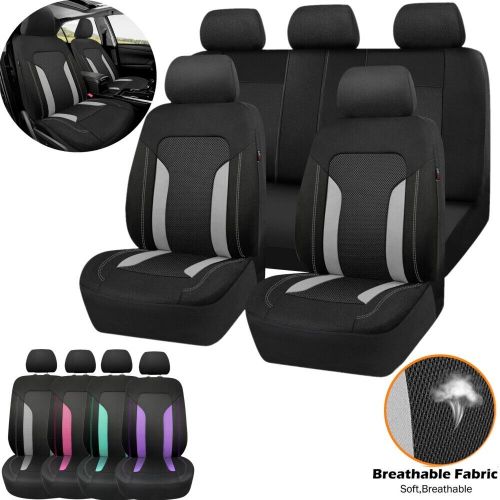 Universal size car seat covers front rear full set 5-seaters protectors cushion