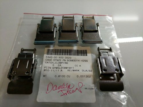 (5) nielsen hardware catch clamping scb83314-42ss 5340-00-400-3523