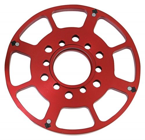 Msd red crank trigger wheel small block chevy 7&#034; flying magnet centering ring