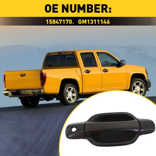 Front right door exterior panel handle black for 2004-2012 chevrolet colorado ej