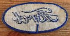 Vintage ford motors patch oval embroidered blue and white 4&#034; advertising car