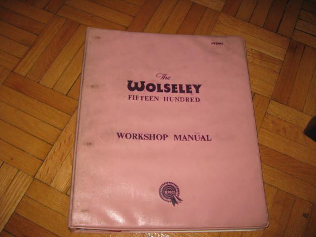 Vintage wolseley fifteen hundred workshop shop manual original 