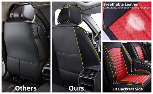 Car seat covers set front cushion pu leather waterproof for volvo