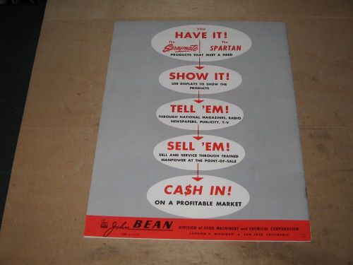 John bean tool  (24) page  1952  sales info booklet   shop garden farm