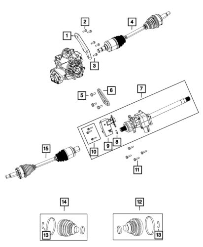 Genuine mopar half shaft circlip 5142217aa