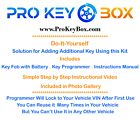 2x new replacement remote key fob &amp; programmer for select ford vehicles