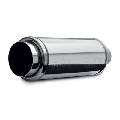 Magnaflow muffler with tip 2.25" inlet/4" outlet stainless steel polished each