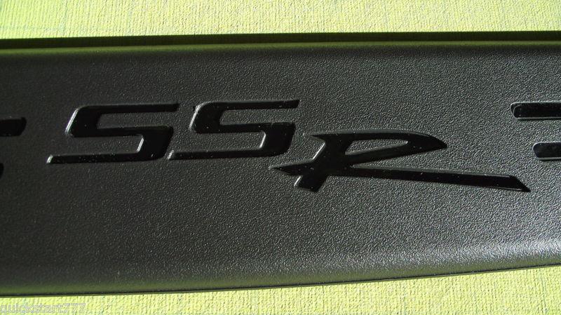 Chevy ssr door sill decals overlay 03 04 05 06 black ss black r black stripes