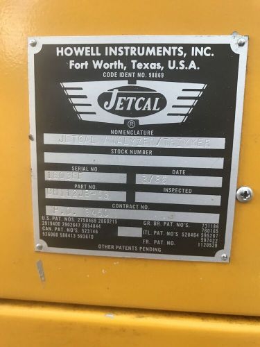 Howell instruments bh112jb-53 jetcal analyzer/trimmer