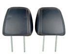 2015-2017 lincoln navigator black leather front headrests pair