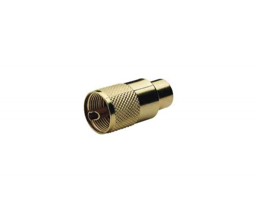 Glomex ra131gold twist-on gold-plated pl-259 connector