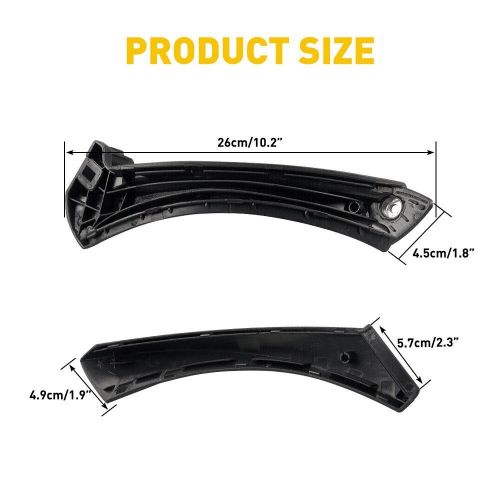 Right side door inner panel handle pull cover for black 2004-2011 bmw e90 e91