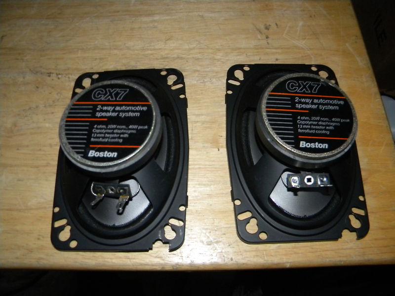 2 boston acoustics car audio cx7 2-way speakers 4 ohm 20w 40w peak 