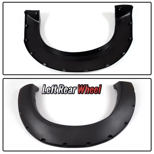 Textured pocket rivet fender flares wheel cover fit for ford f-250 350 2011-2016