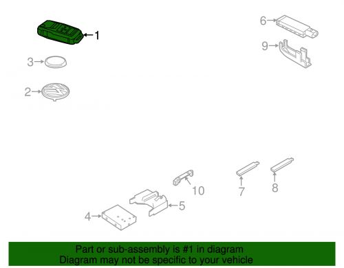 Genuine volkswagen keyless entry transmitter 5k0-837-202-ds-inf