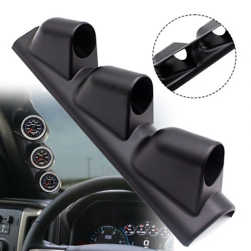 Universal pod a pillar triple 3 hole mount gauge holder black left hand drive