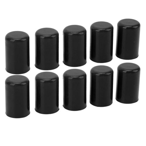 Black 10pcs silicone blanking cap universal intake vacuum hose tube end bung