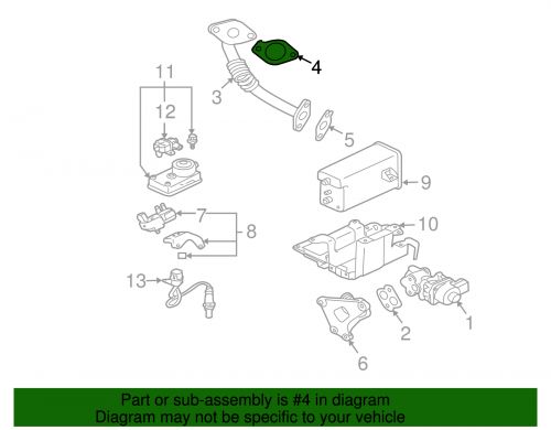 Genuine mitsubishi egr pipe gasket mr561535