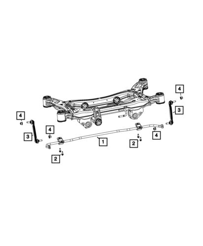 Genuine mopar stabilizer bar link 68527304aa