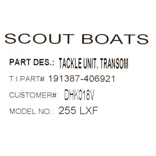 Scout boat transom tackle box dhk018v | 255 lxf 2-tray off white