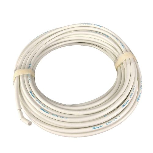 Shakespeare 4078-50 50 ft. spool rg-8x 50 ohm low loss coaxial cable, white