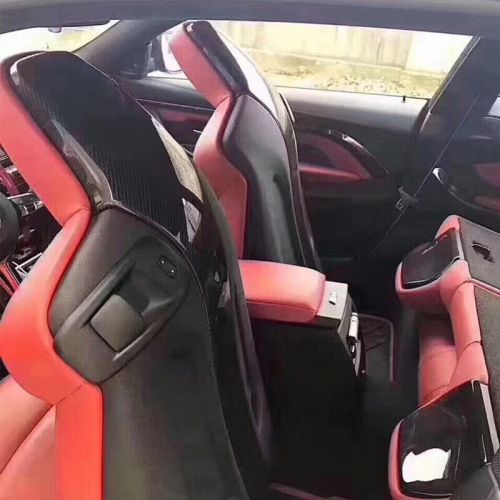 Dry carbon fiber interior seat back cover trim for bmw f80 m3 f82 f83 m4 2014-19