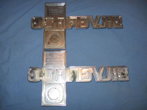 2 73-87 chevy pickup silverado 20 emblems pair good condition 80 81 82 83 84 85