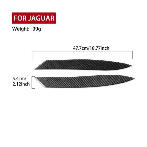 For jaguar f-type carbon fiber exterior front headlight eyebrow cover trim