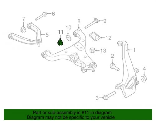 Genuine nissan ft lower control arm nut 54588-en00a