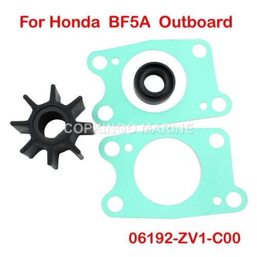 Water pump impeller repair kit for honda outboard bf5a 5hp 06192-zv1-c00