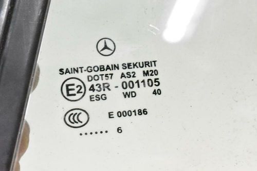 05-11 mercedes r171 slk350 slk280 quarter window glass rear left driver oem