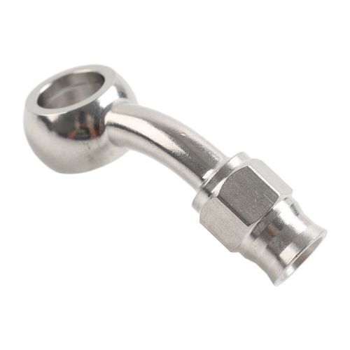 Stainless steel 10.2mm 3/8 eye banjo hose ends an-3 48 degree brake motorcycle