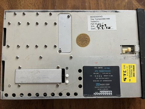 Bendix king kt 76a atc transponder w/tray p/n 066-1062-01