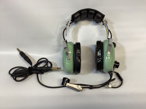 David clark h10-30 aviation headset dual plugs.  clean!  new silicone cushions