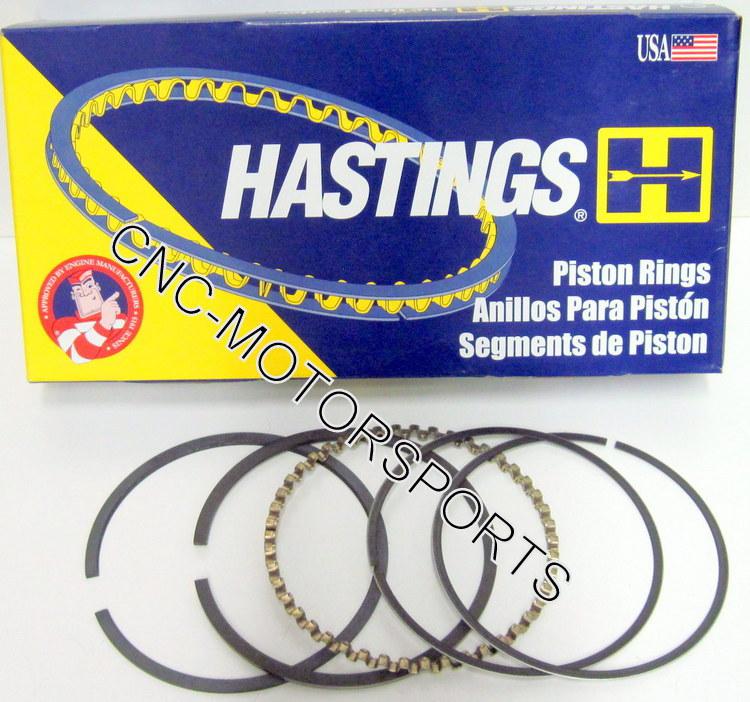 Sb chevy 383 stroker hastings moly piston rings +.040 5/64 5/64 3/16 4.040 bore