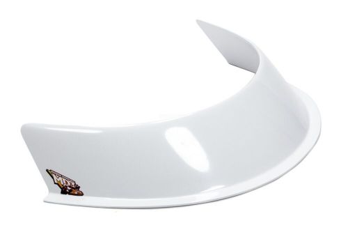 Md3 composite hood scoop air deflector 3&#034; white high impact plastic