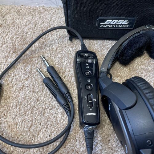 Bose a20 anr aviation headset w/ dual plug, bluetooth