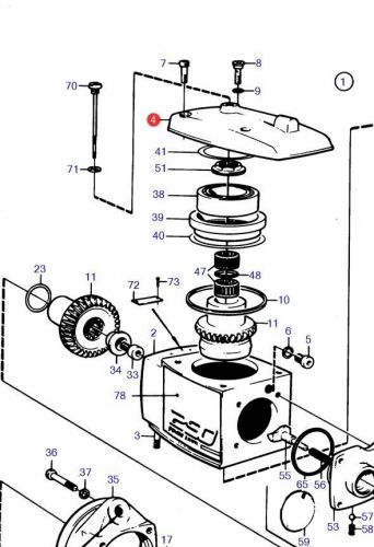 Volvo penta aq 290 280 270 gear housing cover with dipstick 832667