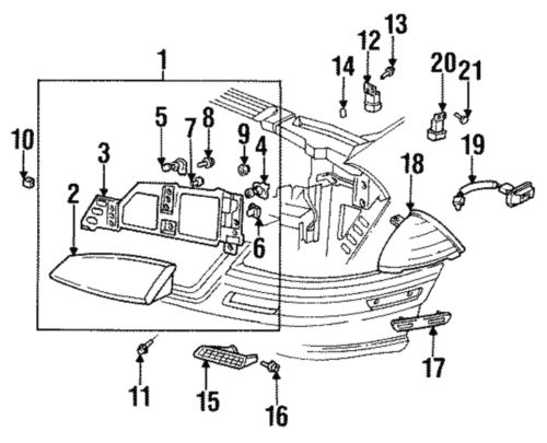 Genuine gm park/turn lamp 05976474