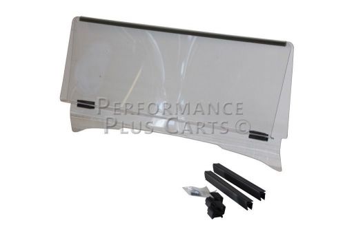 Clear fold down golf cart windshield - fits ezgo medalist and txt 1995-2013