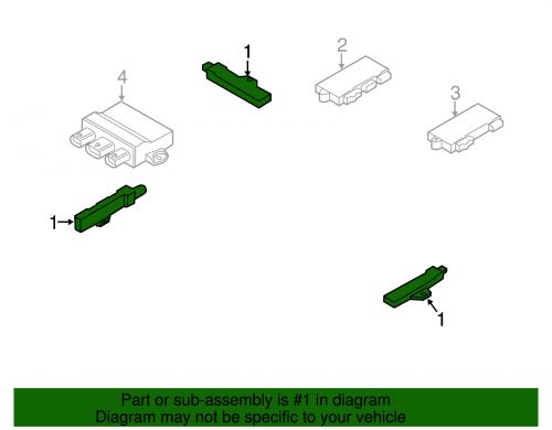 Genuine bmw keyless entry antenna 65-20-9-220-832