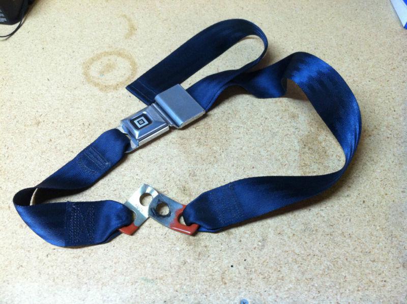 Older gm lap belt general motors seat belt blue