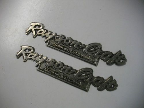 Rayson-craft boats emblem name plate v-drive jet boat 2 each new casting