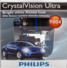 Philips 9004 crystalvision ultra headlight bulb, pack of 2  9004cvs2